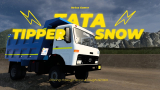 Driving through snow & rough terrain | TATA Tipper | ETS2 Indian Mod