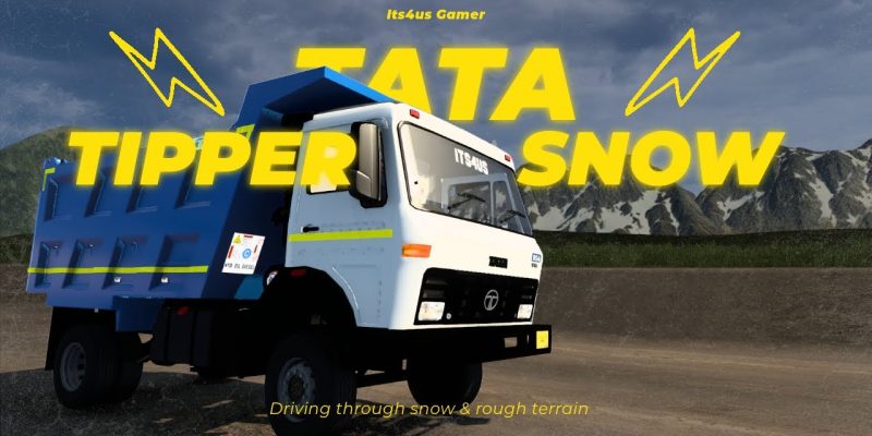 Driving through snow & rough terrain | TATA Tipper | ETS2 Indian Mod