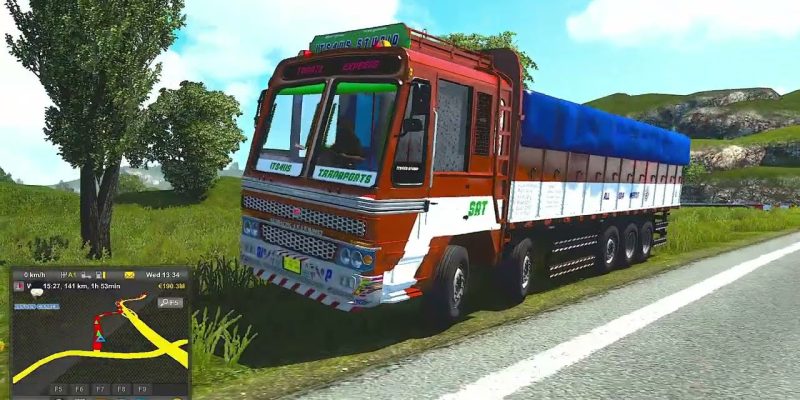 ETS2 Ashok Leyland 16 wheeler BS6 | First test drive | Eurotruck