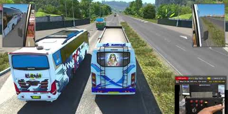 Invisible wall ? Sri Ganapathy  Palani – Theni  | ETS2 Gameplay  | Horn Setup