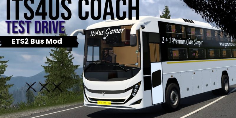 First Drive with Its4us Coach | Test driving Its4us Coach ETS2 Bus mod