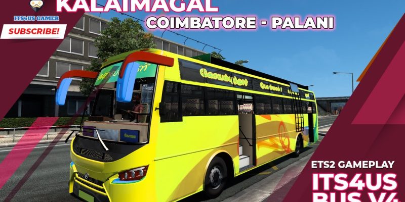 🚌 ETS2  | Its4us Gamer Travels 270km in a Bus – What Happened Next? | Kalaimagal Coimbatore🔄 Palani