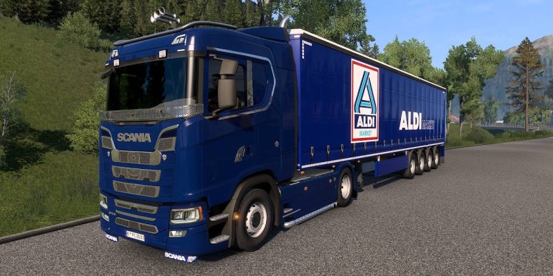 Scenic Drive: Scania ALDI Trailer to Milan on Italy’s Stunning Roads | Euro Truck Simulator 2