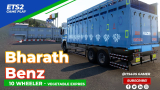 Delivering fresh Vegetable Bharath Benz 10 Wheeler | Vegetable Express  | EuroTruck Simulator 2