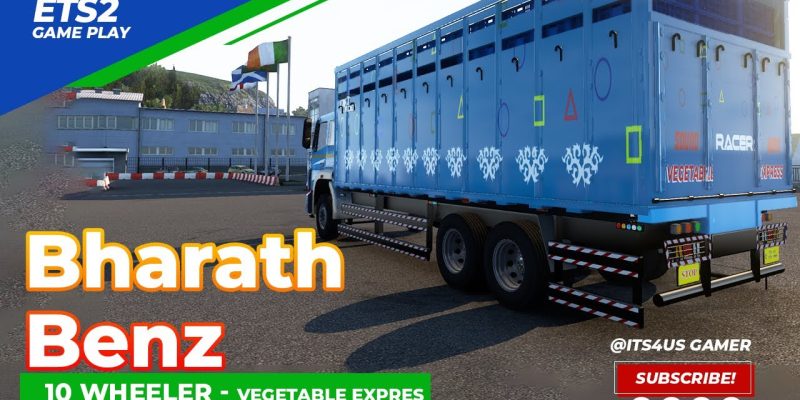 Delivering fresh Vegetable Bharath Benz 10 Wheeler | Vegetable Express  | EuroTruck Simulator 2