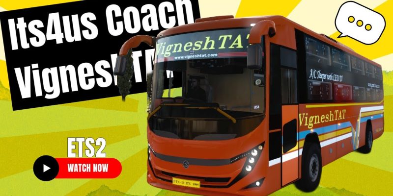 On a buys road VigneshTAT Its4us Coach | ETS2 Game Play