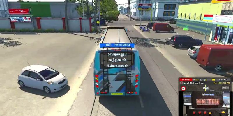 🚌  Bad roads just avoided an accident | Sri Aruna Tindivanam – Kanchipuram | ETS2 Gameplay