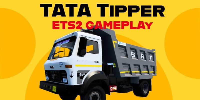 Rash driving in a new TATA Tipper 1618 | ETS2 Gameplay | Free ETS2 mod by Its4us Gamer