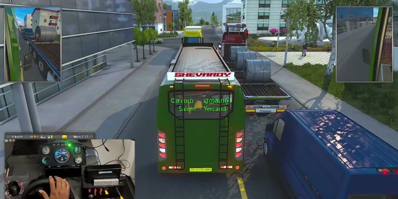 Morning bus ride in ETS2  | Horn Box | Logitech G923 Setup