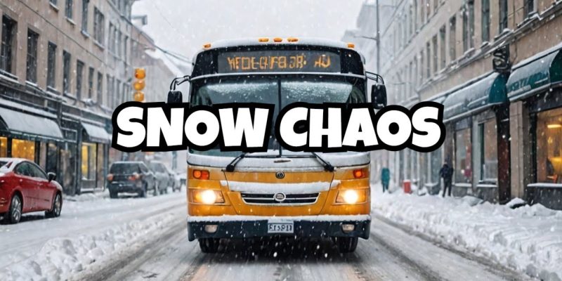 Worst SNOWY Day EVER Driving a Bus