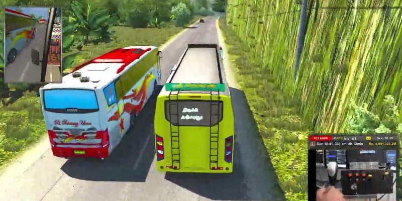 Driving on an empty road | Krishna Trichy – Thanjavur | ETS2 Gameplay | Horn Setup