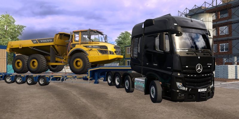 Heavy Transport: Volvo Articulated Haulers A25G in ETS2 | Euro Truck Simulator 2