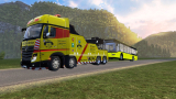 Rescue Mission: Towing a Broken Down Bus on Norway’s Roads in ETS2
