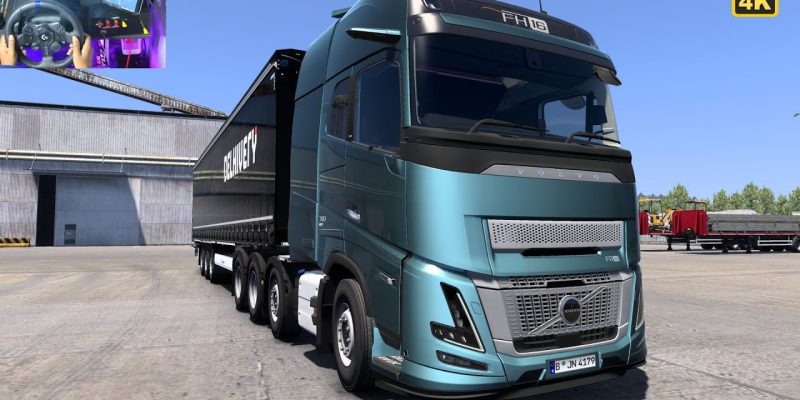 Volvo FH16 Aero 780 with Delhivery Skin  Euro Truck Simulator 2  Steering Wheel Gameplay