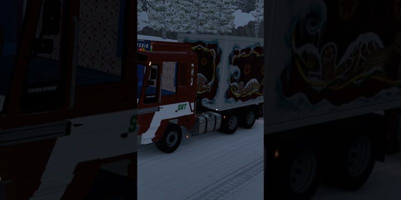 ❄️ 🚛 First ever Ashok Leyland in ETS2 Christmas Winterland Event 2023 #eurotrucksimulator2 #ets