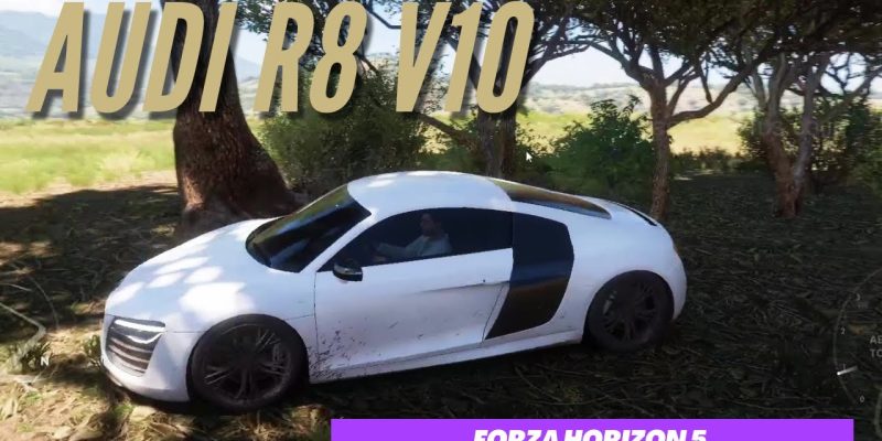 Audi R8 V10 – Forza Horizon 5 | Thrustmaster gameplay