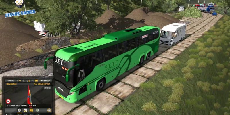 SETC Scania bus – ETS2 Gameplay