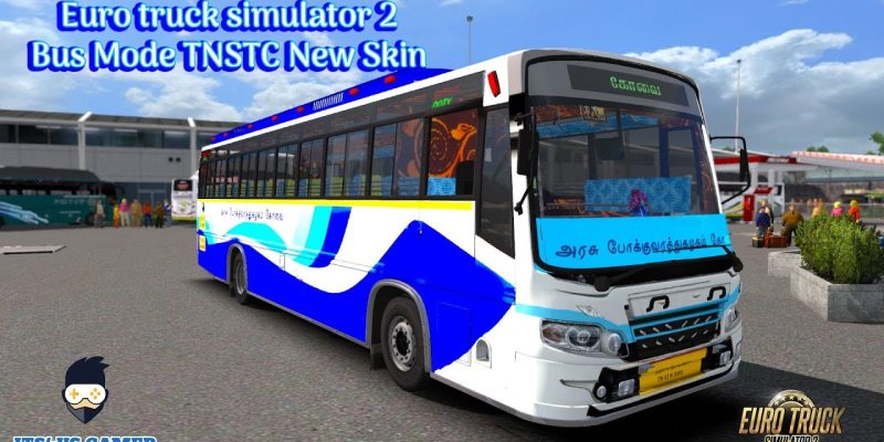 ETS2 Driving TNSTC New Bus Ooty Coimbatore  TNSTC bus game Skin