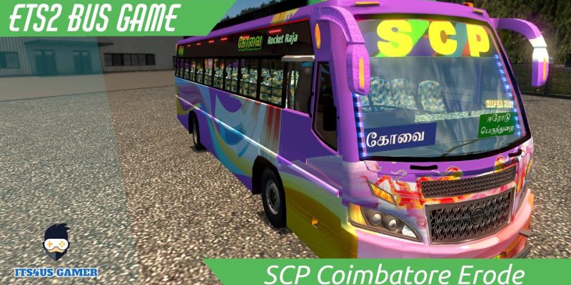 UpHill fast drive its Fun ! SCP Erode Coimbatore TamilNadu Bus Game Play Euro truck simulator 2