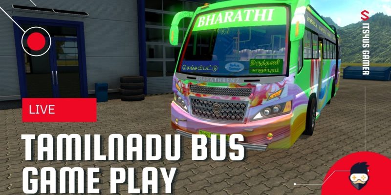 TN PRIVATE BUS Bharathi chengalpet to tiruttani Play Euro truck simulator 2