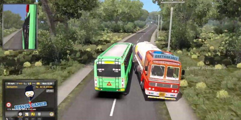 TNSTC driving in a hurry without respecting traffic ETS2 Game Play