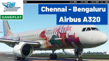 Chennai to Bengaluru – Airbus A320 Full Flight Microsoft Flight Simulator 2020 Gameplay