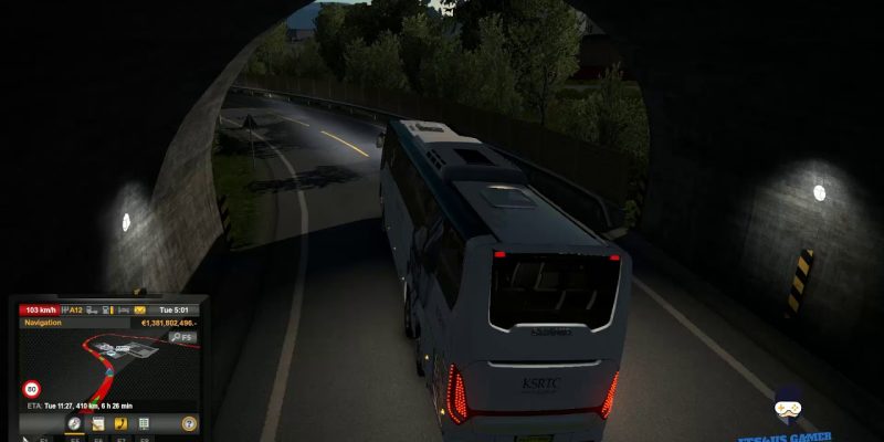 Euro Truck Simulator 2 Scania Bus KSRTC Indian Skin
