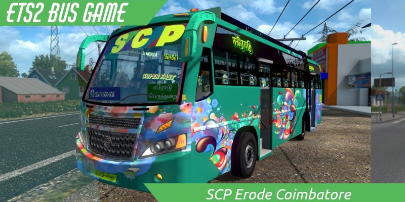 SCP Erode Rainy day TamilNadu Bus Game Play Euro truck simulator 2