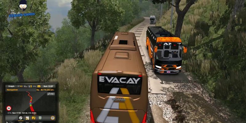 ETS2 Gameplay – Scania Evacay Bus Indian Private Bus skin