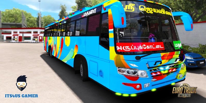 Sri Jayavilas high speed drive at 178 Kms/h Madurai Aruppukottai Skin ETS2 Game Play