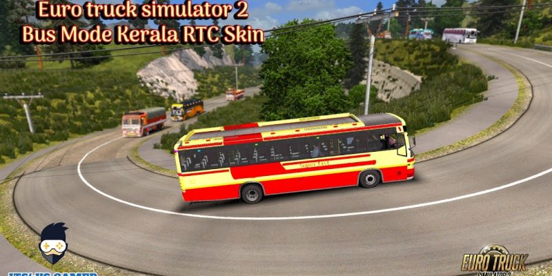 ETS2 Driving Kerala RTC bus game Skin