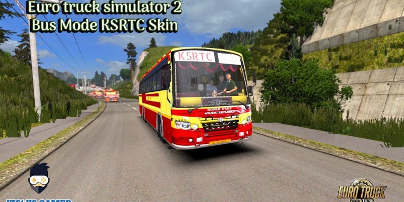 ETS2 KSRTC on a Rainy Day Gameplay