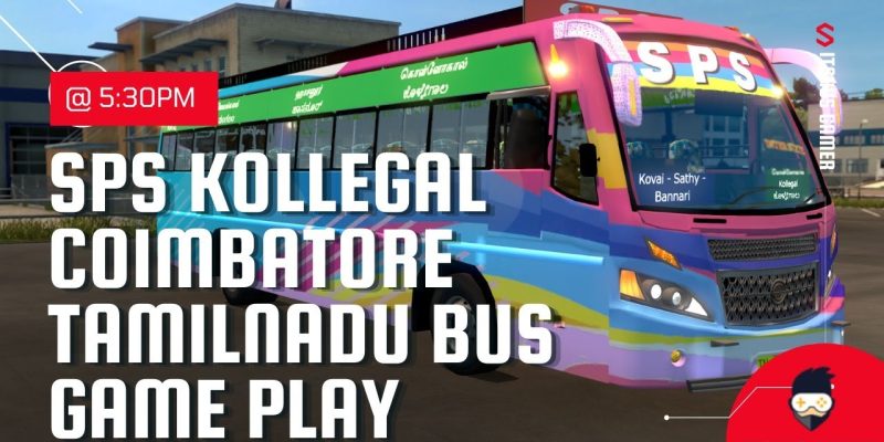 SPS Kollegal Coimbatore TamilNadu Karnataka Bus Game Play Euro truck simulator 2