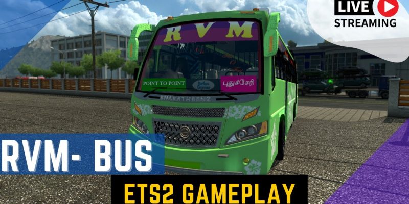 TamilNadu ETS2 Bus with Steering Wheel and Horn button box | Thrustmaster TamilNadu Bus Game