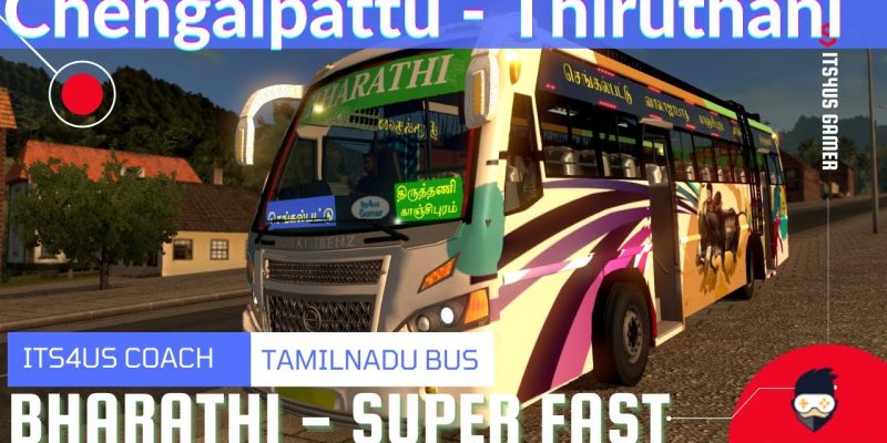 Bharathi – Super Fast Chengalpattu Thiruthani ETS2 | Thrustmaster steering wheel | Indian Horn
