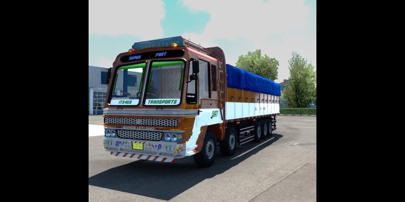 Transporting volvo excavator  with Ashok Leyland | Euro Truck Simulator 2